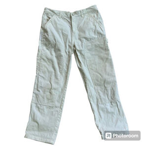 Stussy Carpenter Pants Cotton Corduroy Size 7 Off White